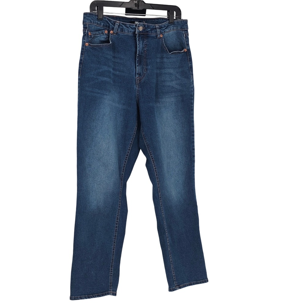 Frye Straight Leg Jeans 12/31 Blue High Rise Classic Casual Minimalist‎ Quality